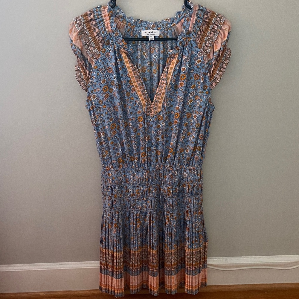 Current Air Multicolor Floral Midi Dress